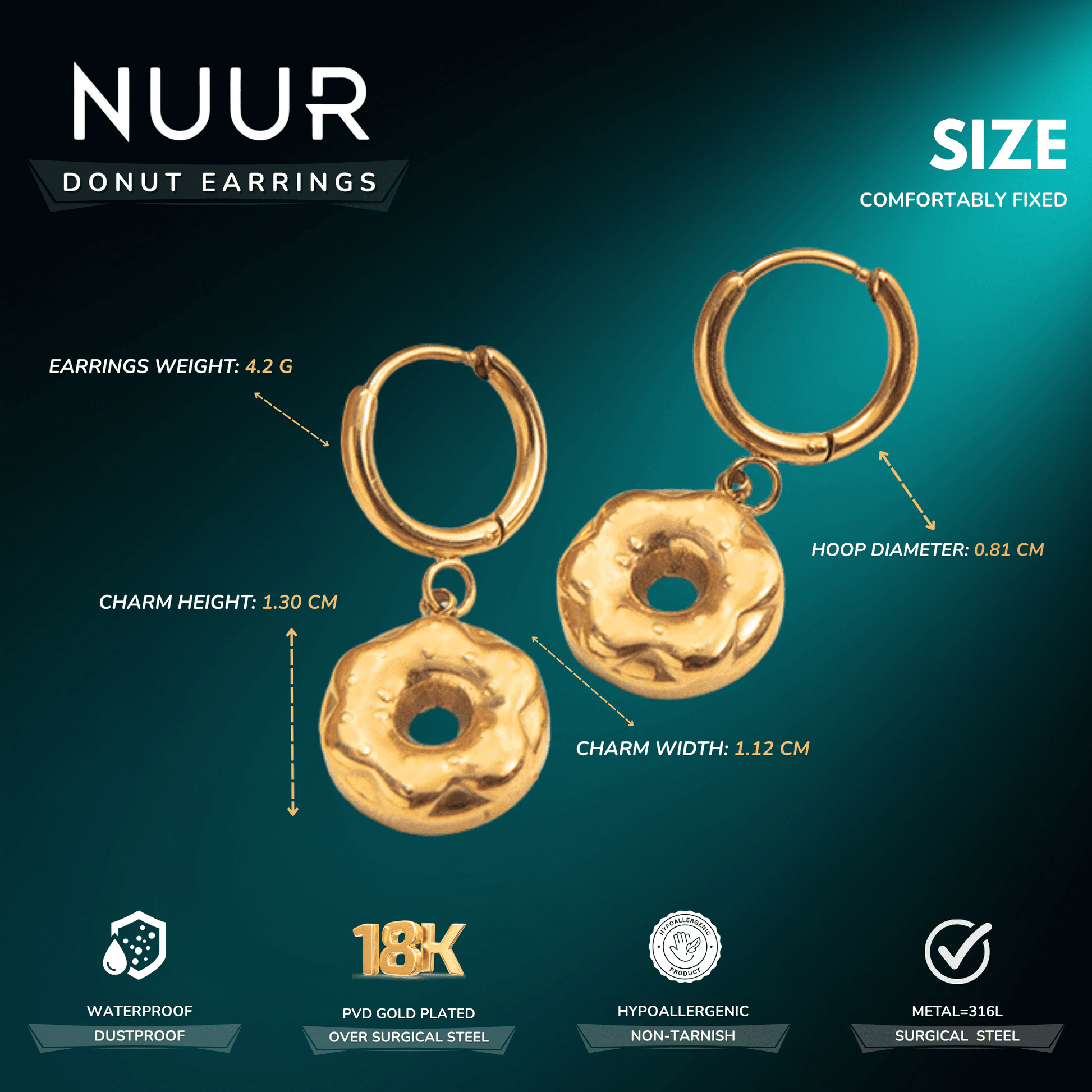Donut Earrings - Nuur